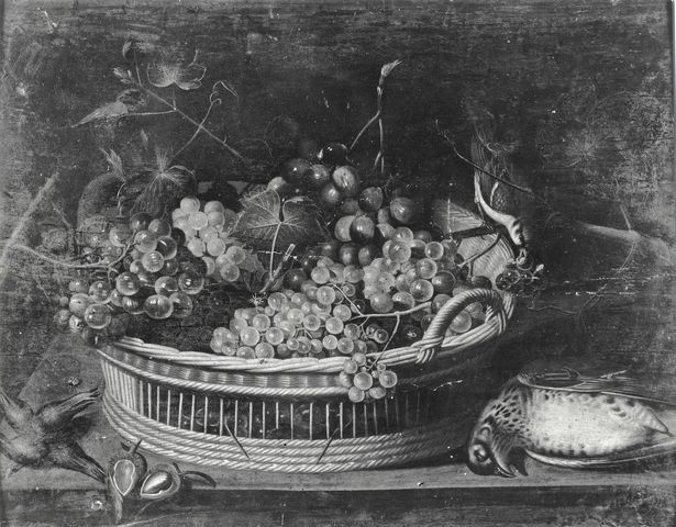 Sotheby's — Codino Francesco - sec. XVII - Natura morta con cesto d'uva, nocciole e selvaggina — insieme